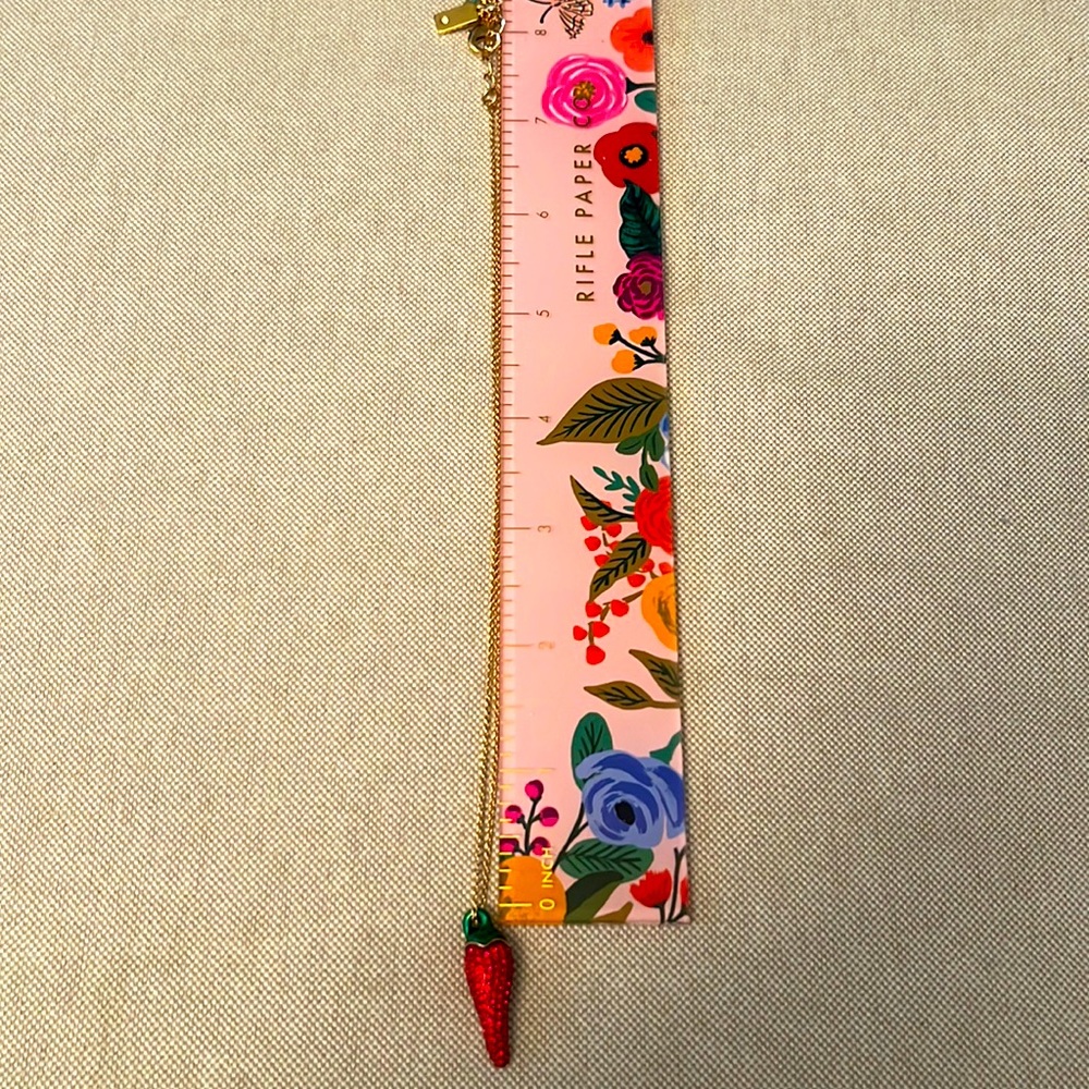 BNWT Kate Spade Chili Pepper Necklace